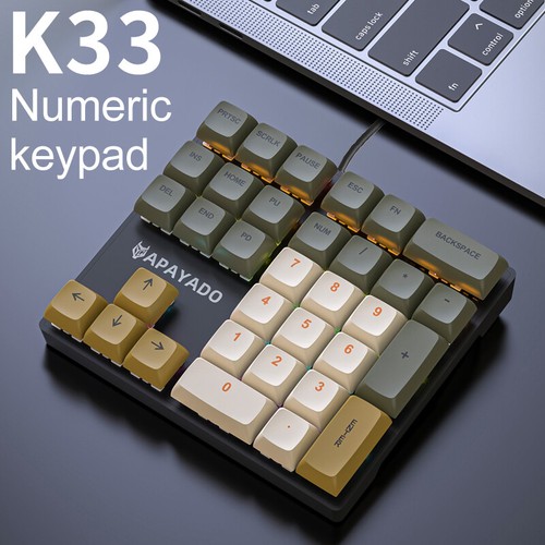 Wired Mechanical 33-Keegie-Tastatur mit mehrfarbigen Lichtern externe Tasta~J~ - Bild 7 von 16