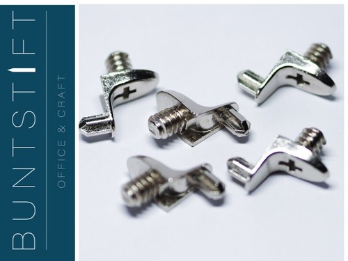 Bodenträger Regalbodenträger zum Einschrauben mit Gewinde für 5mm Bohrungen - Bild 1 von 2