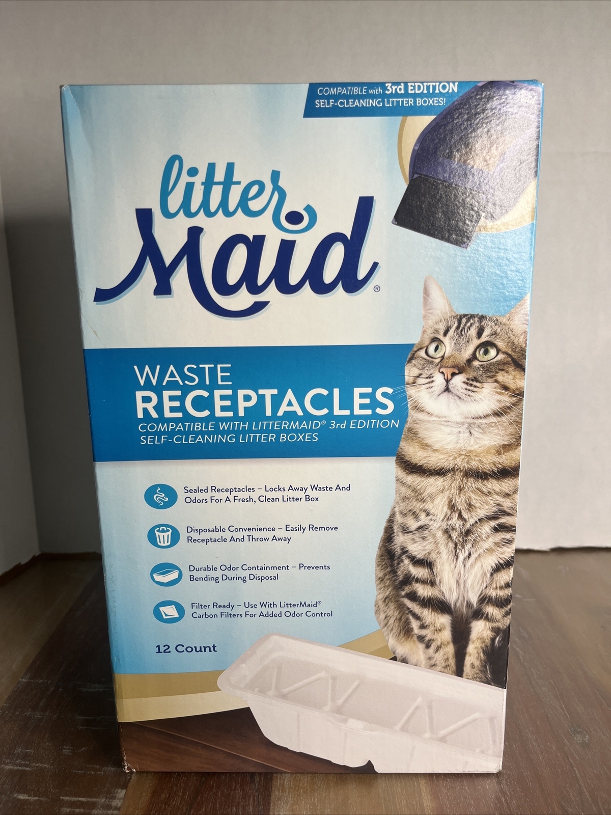 Littermaid P70007 Waste Receptacles Litter Box 12count New Compat