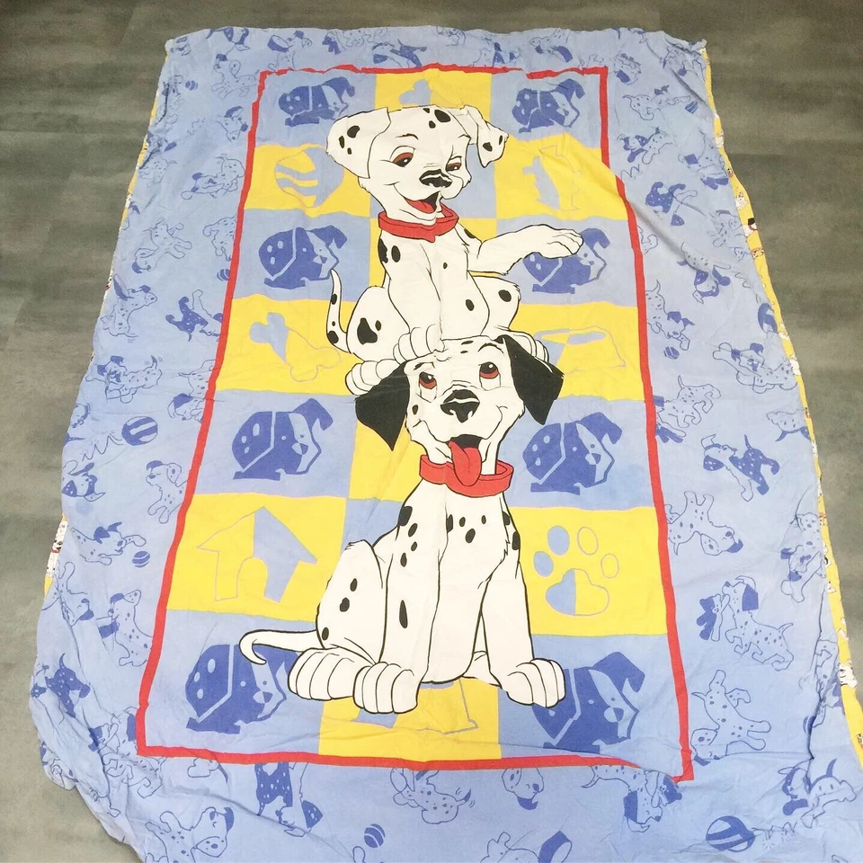vintage housse de couette LES 101 DALMATIENS Walt Disney CTI France - Photo 1/4