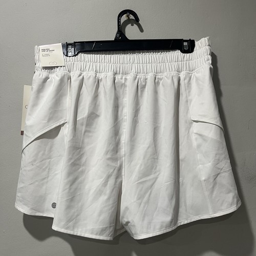 Calia High Rise Step Up Shorts White Size Large Relaxed Fit 3” Inseam New - Picture 6 of 7