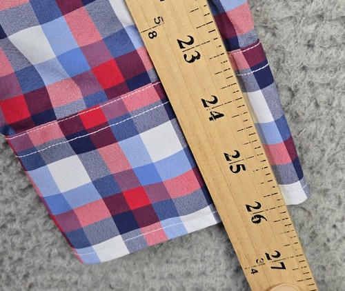 UNTUCKit Men's Size XXL Long Sleeve Button-Up Performance Shirt Multicolor Check - Picture 15 of 18
