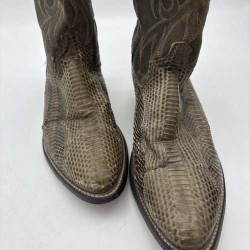 Vintage NOCONA BOOTS Schlangenleder Cowboystiefel Herren Gr. US 10 1/2D Größe 10 1/2 - Bild 2 von 13