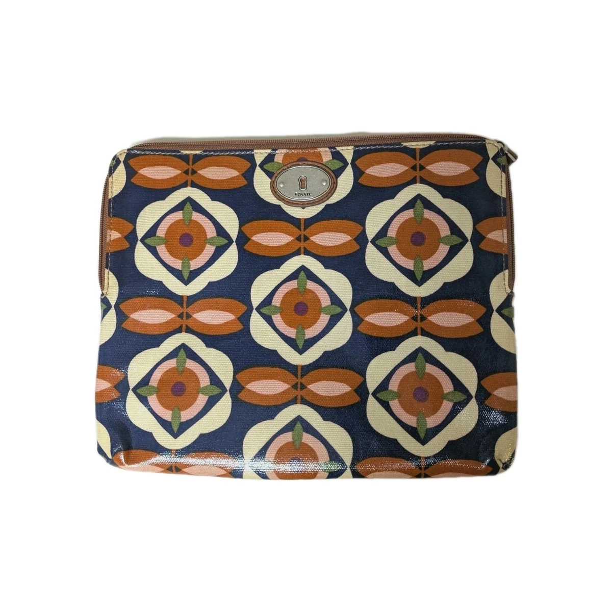 Pochette Portafoglio Fossil Karli Flap Grigio Minerale - Pelle Donna