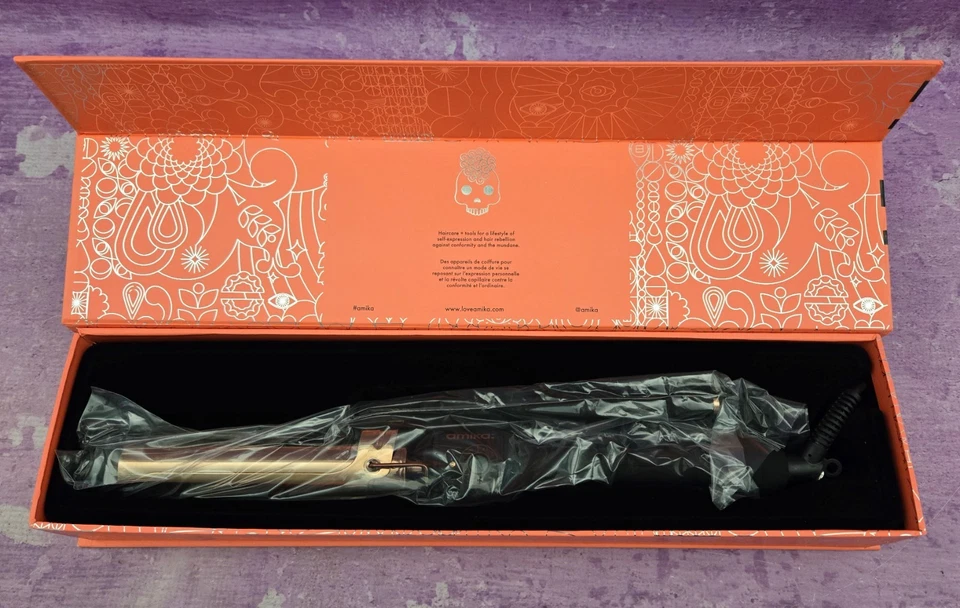 Rizador Amika Le Marcel 1.25" Profesional 2 en 1 Giratorio Armería NUEVO Foto 3 de 4