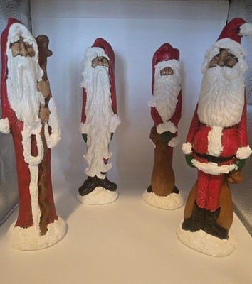 Handpainted Ceramic Thin Santa - 4 versions