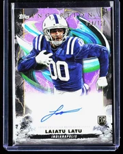 2024 Topps Inception Rookie Auto Purple Laiatu Latu #RA-LL /125,AU Colts