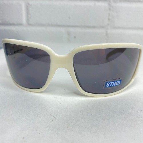 Sting Sunglasses SS6273 COL.4AO White Yellow Wrap Frames w Purple Lens H2222 - Picture 2 of 8