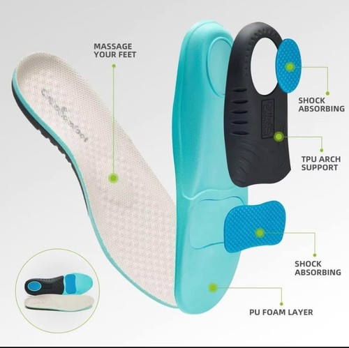 OrthoComfoot Women Elastic Lace Arch Support Plantar Fasciitis Walking Shoes-9.5 - Picture 3 of 7