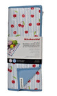 KitchenAid Set of 2 Cherry Reversible Drying Mats New!
