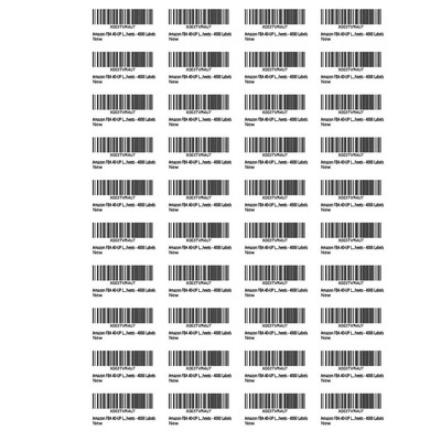 40 Up Amazon FBA Labels on A4 Sheet(100 Sheets),4000 Self Adhesive White Ship...