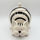 Cat Cookie Sugar Jar Kitty Pier One 1 Imports Chubby Fat Black White. RETIRED