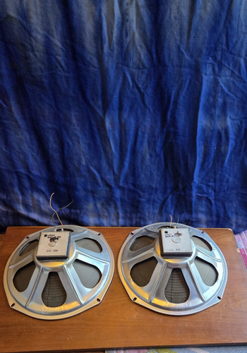 Ceramic Speaker 12" Pair CTS Vintage USA Rib Cone 16 Ohm 20 / 25 Watt Tube Amp - Picture 9 of 13