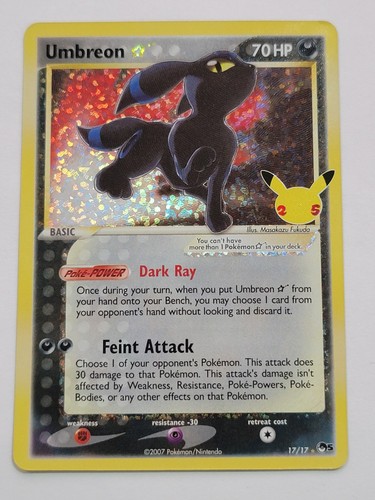 Umbreon Gold Star Celebrations Classic Collection 17/17