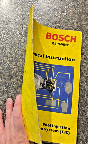 Bosch Technical Instruction Manual Fuel Injection Continuous Injection System - Picture 5 of 14