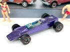 Vintage Hot Wheels Redline 1969 SCARCE Purple Lotus Turbine - TAN Int., GOOD!