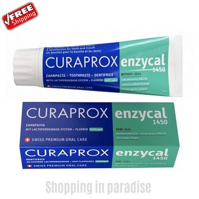 Curaprox Enzycal 1450 Gentle Toothpaste 1450ppm High Fluoride 75ml Exp 03/2029