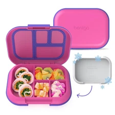 Bentgo Kids' Chill Leak-Proof Lunch Bento Box - Electric Pink: Solid Pattern,
