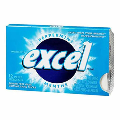Excel zuckerfreier Kaugummi, Pfefferminze, (4ct) 48 Stück (Importiert aus Kanada) - Bild 4 von 4
