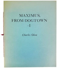 Charles Olson / Maximus From Dogtown I / Limited Edition / 1961 VG condition