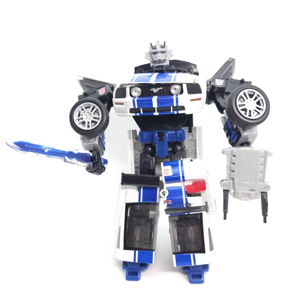 Rare Wheeljack Mustang Transformers Alternators Complete Ford 1:24 Hasbro 2005 - Image 2 of 4