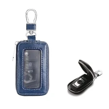 Car Key Fob Case, Leather Key Fob Protector Royal Blue