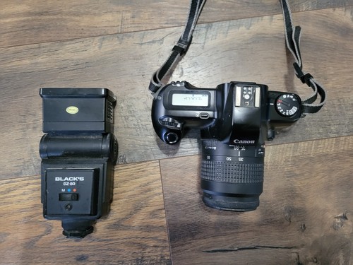 Canon EOS Rebel X Kamera mit 35-80 Autofokus Objektivgurt und Blitz schwarz's - Bild 9 von 17