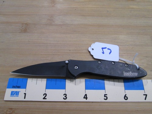 #57 Black Oxide Kershaw Leek 1660CKT Assisted Opening Knife USA