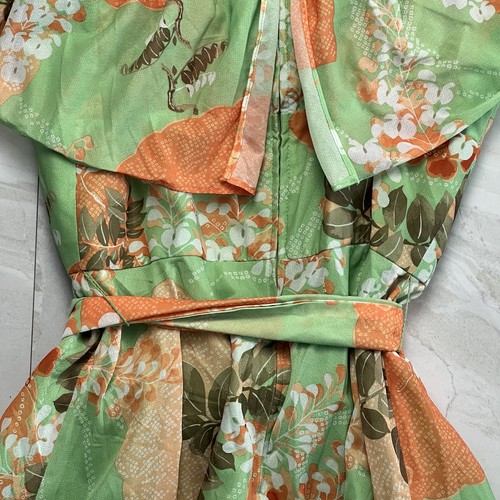 Vintage Leslie Fay Dress MIDI Puff Sleeve Floral Cottage core 70s Sz S - Picture 19 of 20