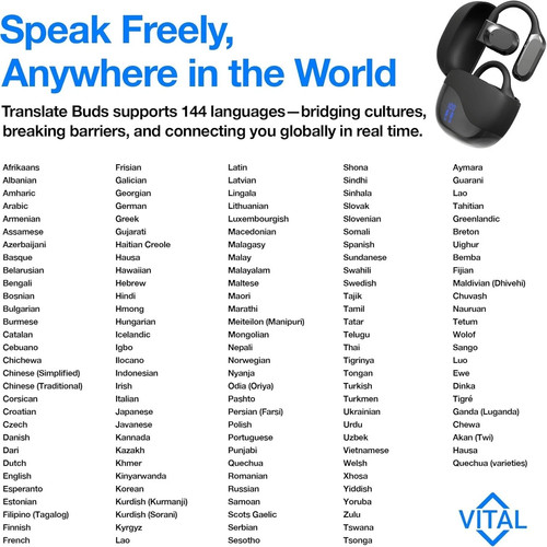 Auriculares Vital Translation Traductor de Idiomas en Tiempo Real Vital... - Imagen 5 de 9