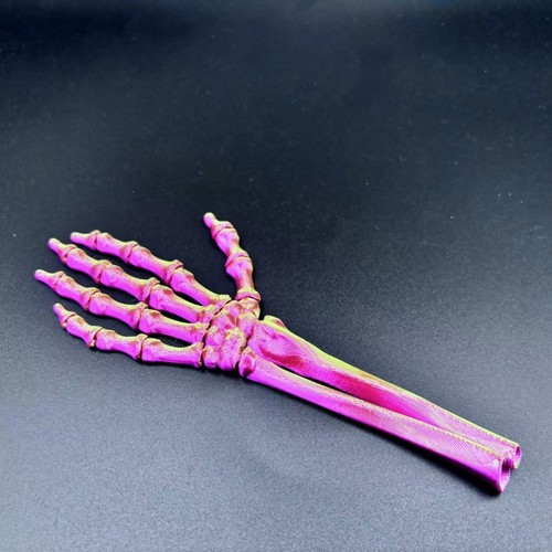 2PCS PLA 3D Printed Skull Ornament Halloween Skull Hand Table Ornament - Picture 11 of 14