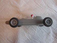 Vintage Marx Plastic 6 Inch Gray 4 Race Car