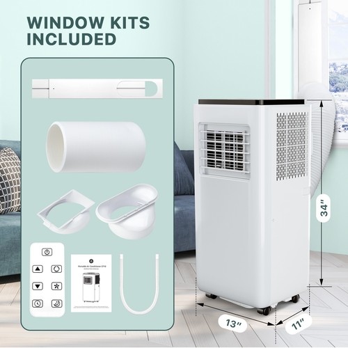 10000 BTU Portable Air Conditioner 3 in 1 Cooling Dehumidifier Fan with Wheels - Picture 8 of 12