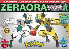 🌟SHINY ZERAORA🌟PREPARE FOR LEGENDS Z-A🌟EXCLUSIVE 2018 2020 EVNT UNTOUCHED