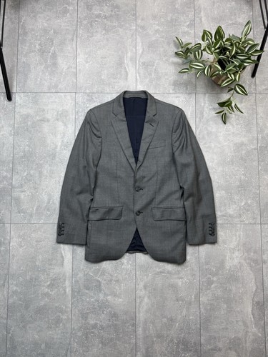 Traje Hackett Mayfair x Loro Piana a Cuadros en 945 Gris Blazer Pantalones 46R - Imagen 2 de 24