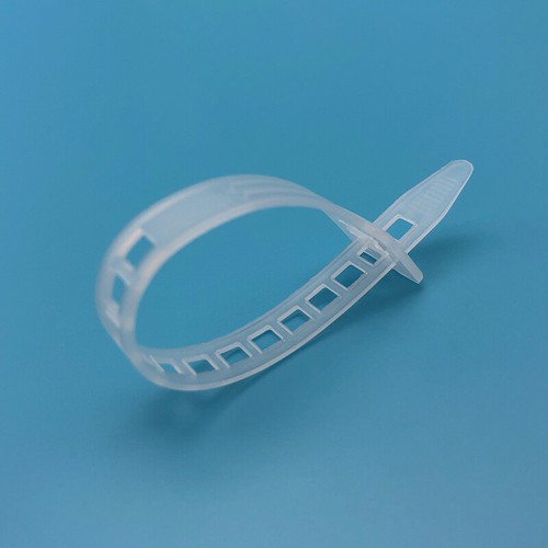 9x150mm Heavy Duty Nylon Plastic Cable Zip Tie Strap Reusable Active White Black - Imagen 6 de 10