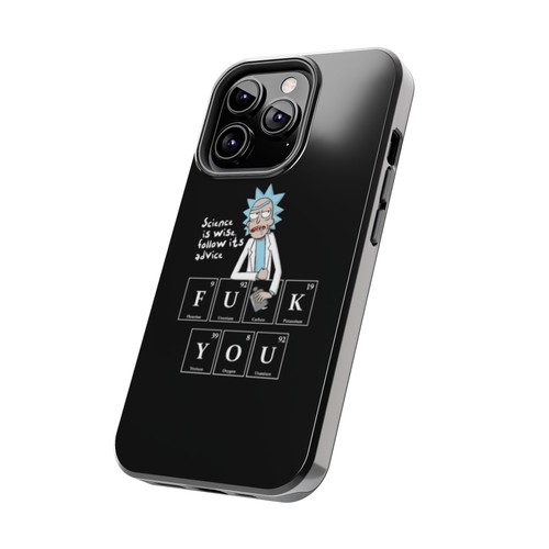 Rick and Morty Tough Phone Case - Science Quote Joke, Funny Protective Cover, - Picture 48 of 81