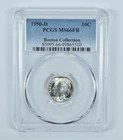 1950-D Roosevelt Dime Boston Collection MS66 FB PCGS Blue Label
