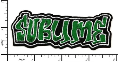 QIAGRAPHIX 24 Pcs Embroidered Iron on patches Rock Music Band Sublime 95x35mm AP056sLb