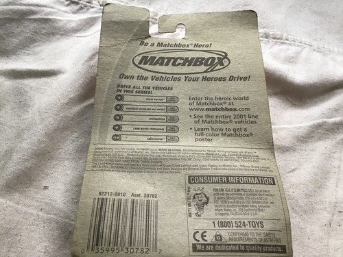 MATCHBOX SUPERFAST NO.9 LANDROVER FREELANDER - ON CARD - ERROR ! - Picture 2 of 3