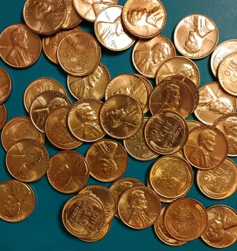 1955-D Lincoln Wheat Roll,50- Coin Lot BRILLIANT UNCIRCULATED See Pics Nice Roll