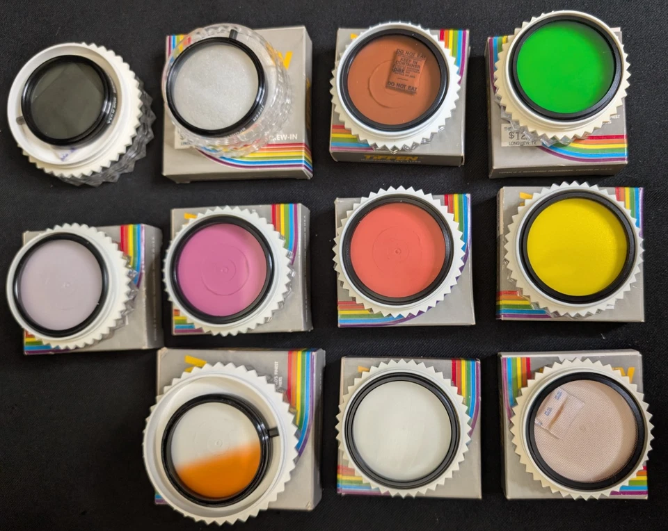 LOTE de 11 filtros de cámara Tiffen 52MM ESTRELLA NIEBLA REALZANDO AMANECER VERDE Foto 2 de 4