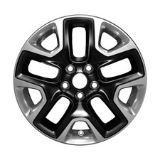 09187 Reconditioned OEM Factory Aluminum 17x6.5 Wheel Polished w/Black