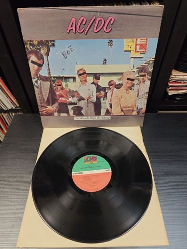 AC/DC - Dirty Deeds Done Dirt Cheap LP VG+ G+ Classic Rock Allied Press SD 16033