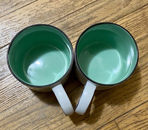 Two Bunny Rabbits Carrots Mugs Cups Spring Easter Large Coffee Tea Embossed 21oz - Bild 12 von 12