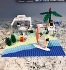 LEGO Sand Dollar Café Paradisa 6411 Set Vintage 1992 Beach Cafe
