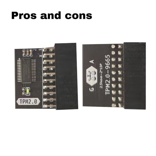 TPM 2.0 Security Module for Motherboards 20-1 Pin Encryption6835 - Afbeelding 3 van 6