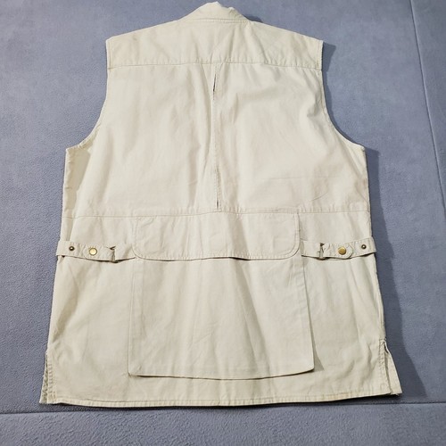 Woolrich Hunting Vest Mens XLT Tall Beige Khaki Cargo Pockets Fishing Outdoors - Picture 8 of 13