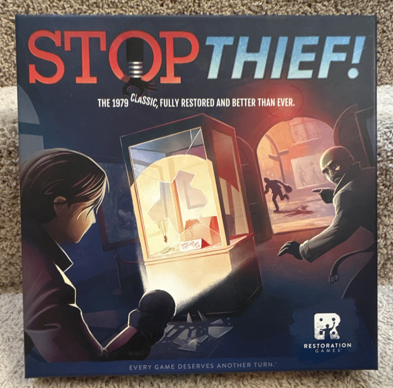 Restoration Games Stop Thief! App-Enabled Board Game 1+ Players 12+ RGST01