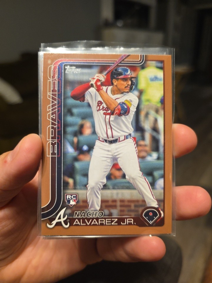2025 Topps Series 1 Gold /2025 #223 Nacho Alvarez Jr RC Atlanta Braves